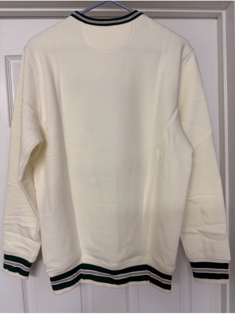 Masters Cream Crewneck Sweater with Green and Yellow Gnome Graphic - Picture 3 of 3